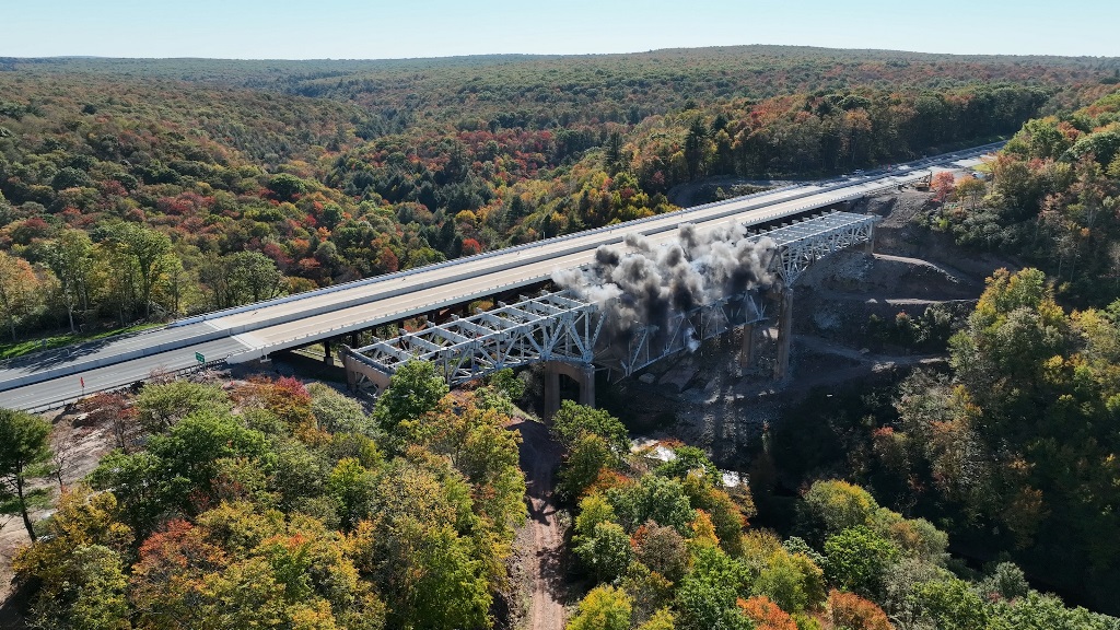 Hawk Falls Bridge Demolition
