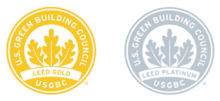 LEED Certification Gold and Platinum Logos