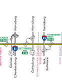 Simplified Turnpike Map