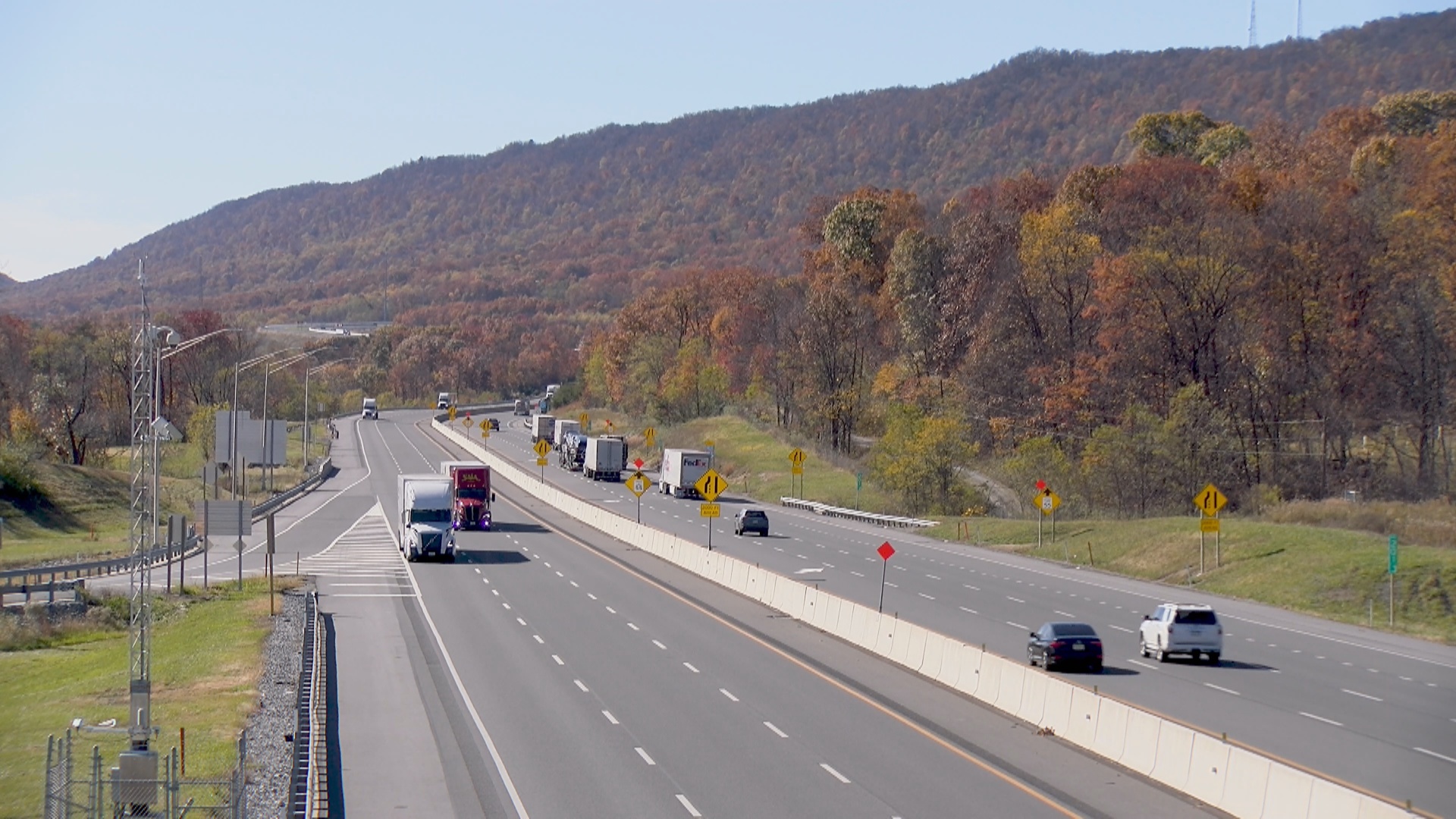 fall roadway