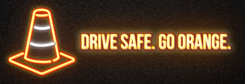 Drive Safe. Go Orange. Logo