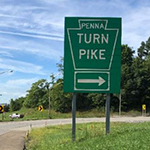 PA Turnpike road sign 