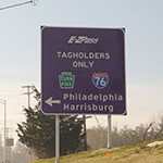 E-ZPass and PA Turnpike road sign