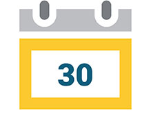 30 Day Calendar Icon