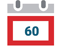 60 Day Calendar Icon