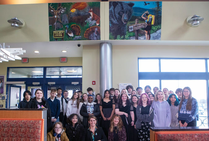 Shippensburg Area High School art students