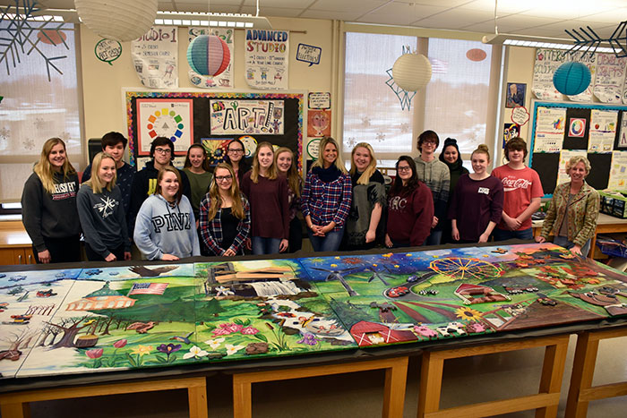 Art Sparks - Art Display - South Somerset Students