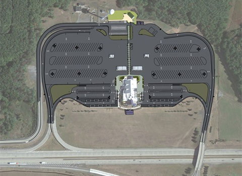 sidiling-hill-service-plaza-schermatic Aerial site plan of the service plaza