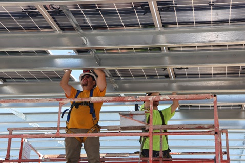 solar canopy 2 Solar Canopy setup