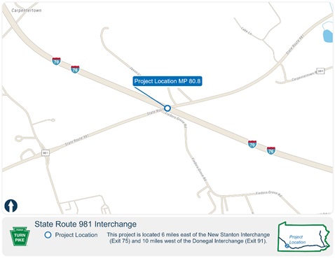 State Route 981 Interchange Final 981 map
