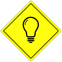 hospital-icon.tmb-medium Roadwork Sign with Light Bulb Icon
