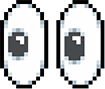 Pixelated Eyes Graphic