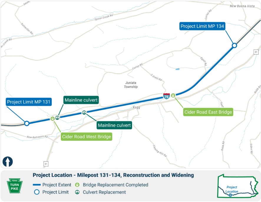MP 131-134 Map 2025