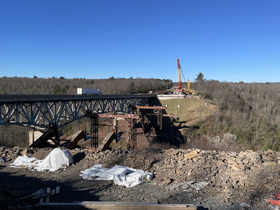 Bridge construction north