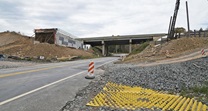 Hickory Run abutment construction