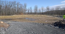 Retention pond construction