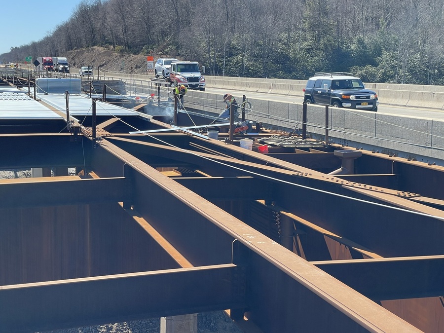 Welding deck pans