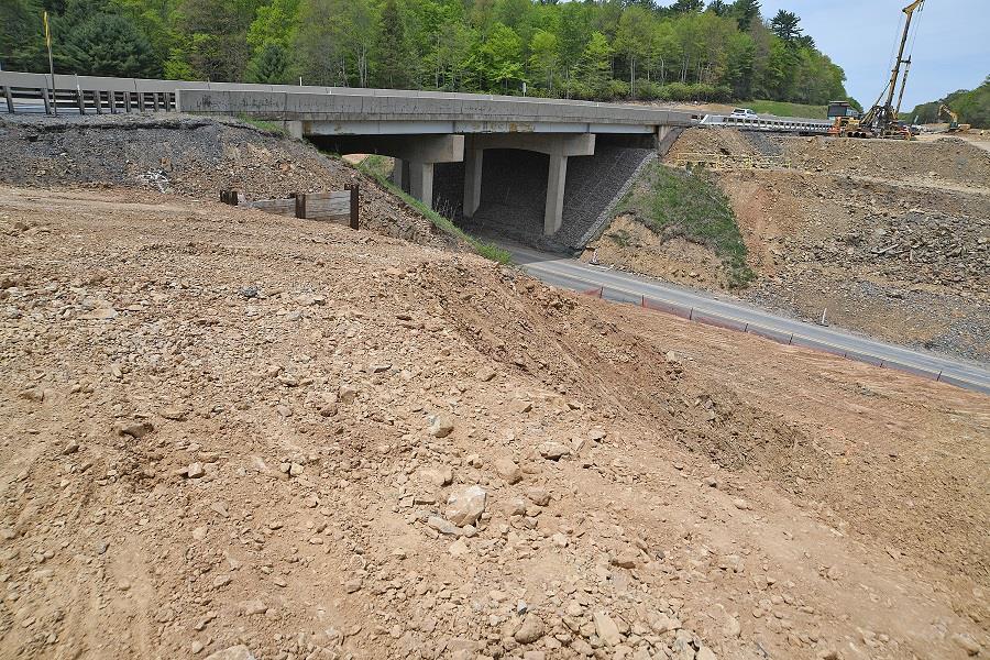 Grading at Hickory Run Bridge