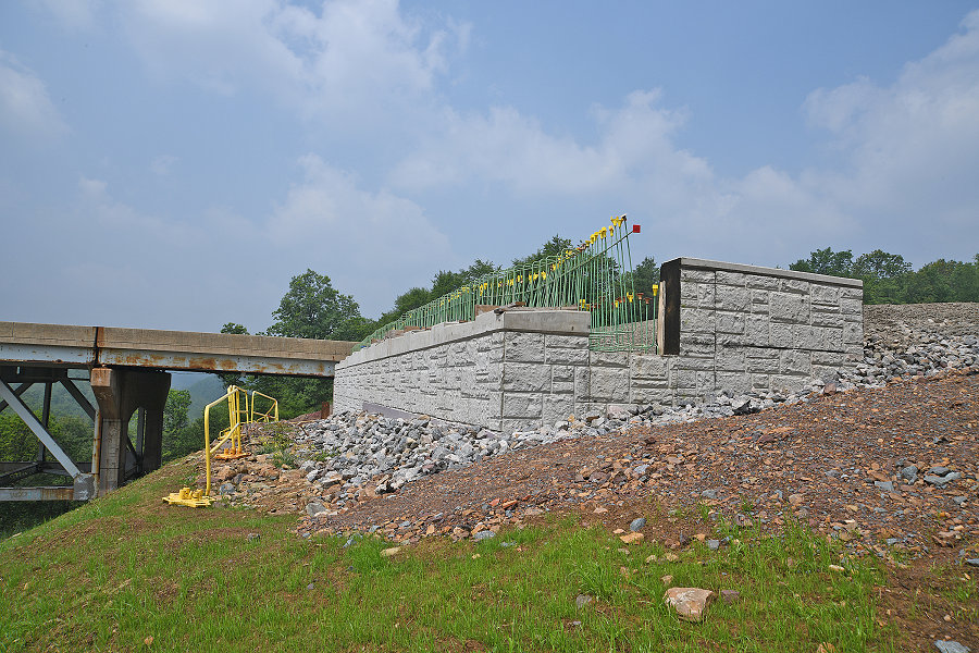 Hawk Falls Bridge abutment