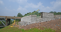 Hawk Falls Bridge abutment