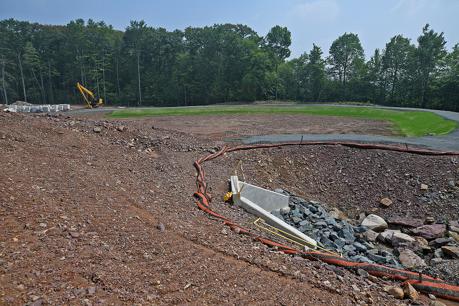 Drainage basin construction