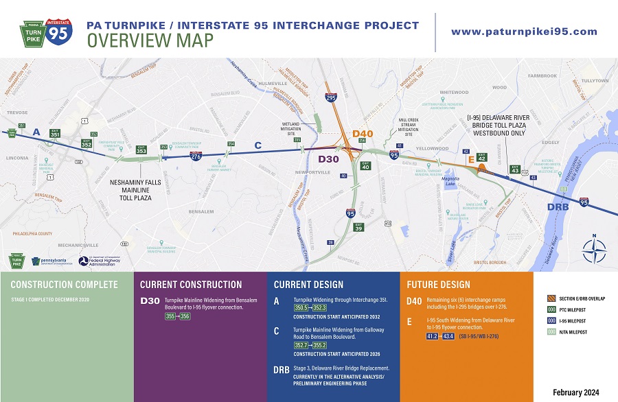I-95 Interchange Staging Map