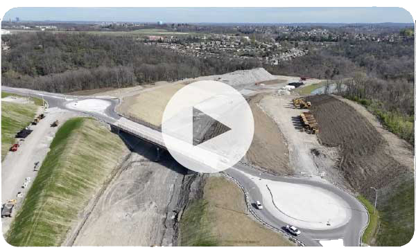 Mon-Fayette construction update aerial video Spring 2026