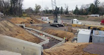 Forming of south abutment foundation (Sep 2020/Feb 2021)