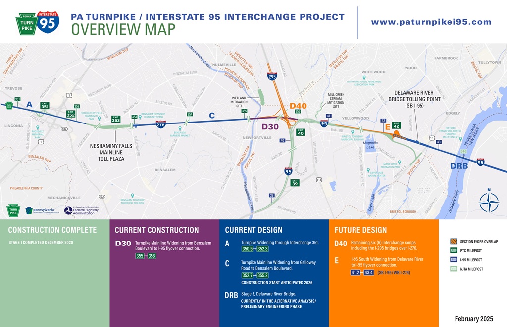I-95 Interchange Staging Map
