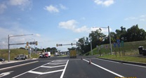 Southbound Route 13 traffic open to final roadway configuration (Sep 2020/Feb 2021)