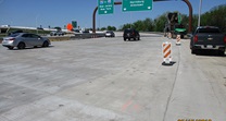 Completed directional sign structure for eastbound/westbound on-ramps to I-276 (Mar/Jul 2019)
