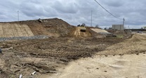 Eastbound excavation