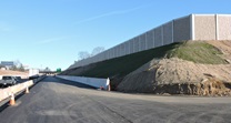 EB paving, soundwall