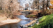Completed stream bank protection (Jan 2014)