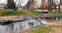 Rock cross vein and stream bank protection (Jan 2014)