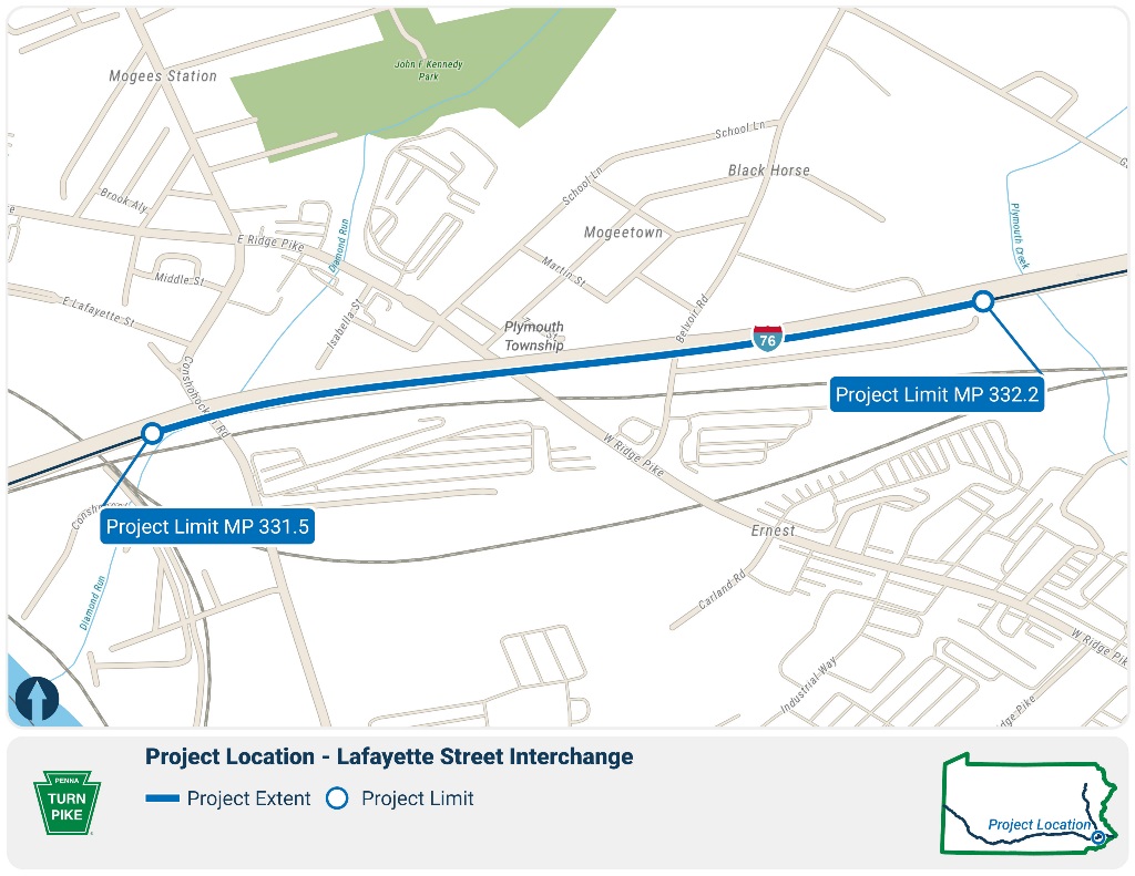 Lafayette Street Interchange Map 2025