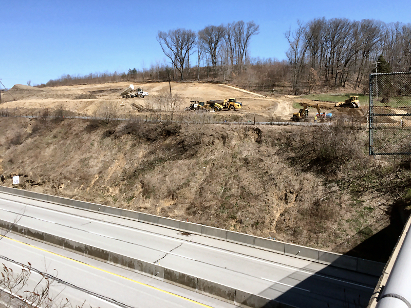 April 2016 Foxwood Road Relocation Slope Cut