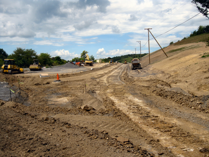 August 2016 Grading New Foxwood Road