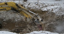 January 2014 - Excavating for Abutment 1 Placement