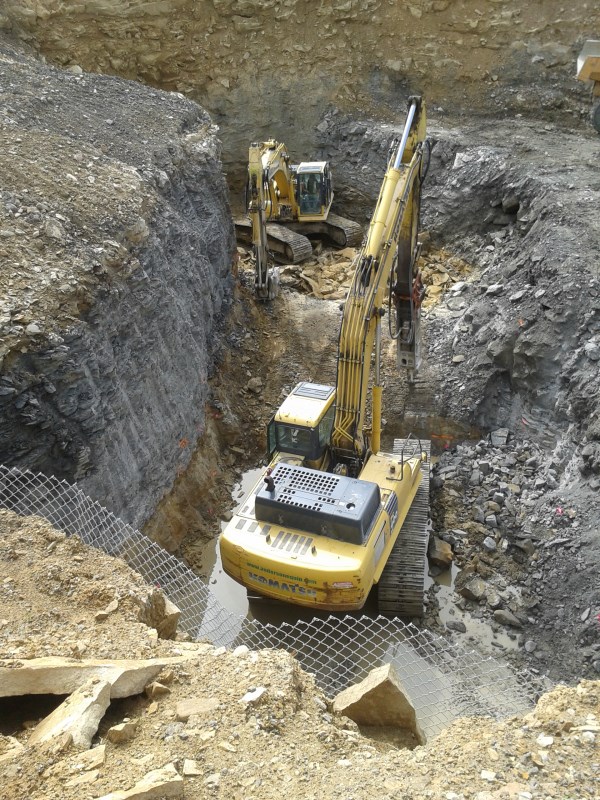 June 2014 - West Bound 207 & 208 Combined Abutment 2 Footing Excavation