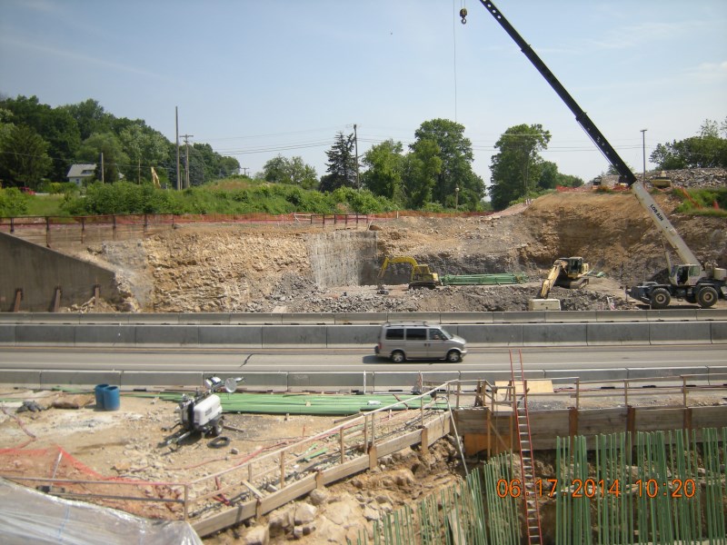 June 2014 - West Bound 207-208 Looking From West Bound 208 Abutment 1 Toward Abutment 2 Side