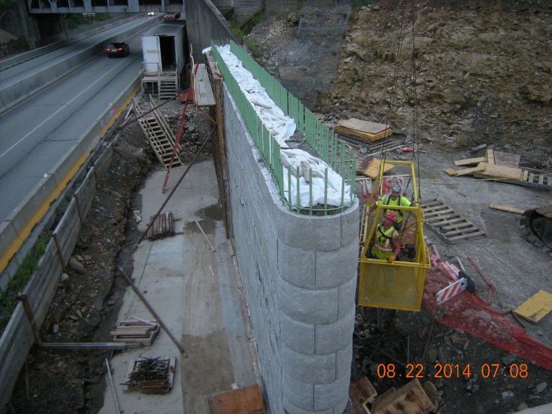 August 2014 - West Bound 207 Pier Wall