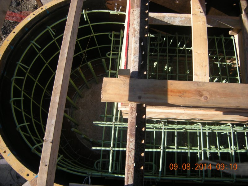 September 2014 - West Bound 207 Pier Cap Formwork