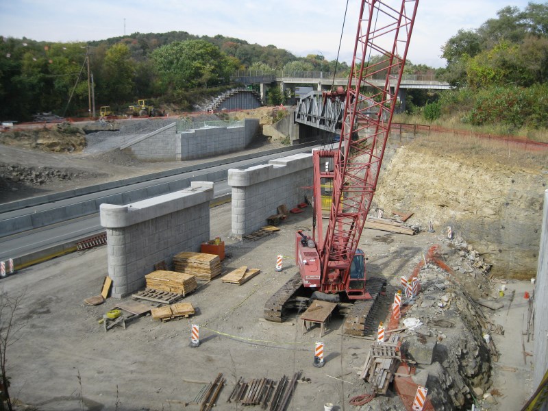 October 2014 - West Bound 207 & 208 Project View From Abutment 2 Side
