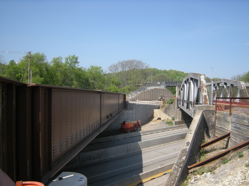 May 2015 - WB-207 View Between New and Existing WB-207 Bridges Looking Towards Abutment 1