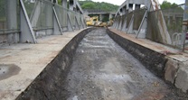 June 2015 WB 207 - Clearing Bridge Deck of Ballast Material
