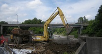 July 2015 207-WB Excavation Behind Abutment 1