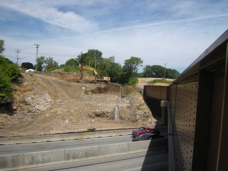 July 2015 207-WB Excavation and Removal of Temporary Shoring Behind Existing Abutment 2