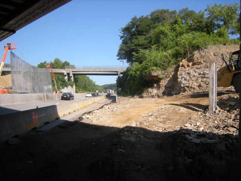 July 2015 207-WB Existing Abutment 1 and 2 Demolition Areas