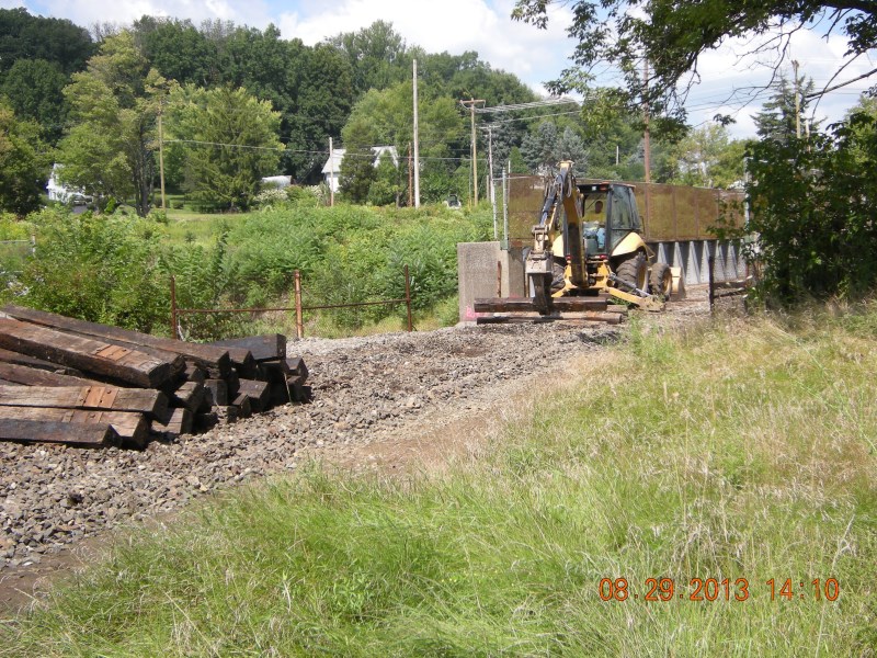 August 2013 - Removing Ties and Rails on Norfolk Southern Bridge 208